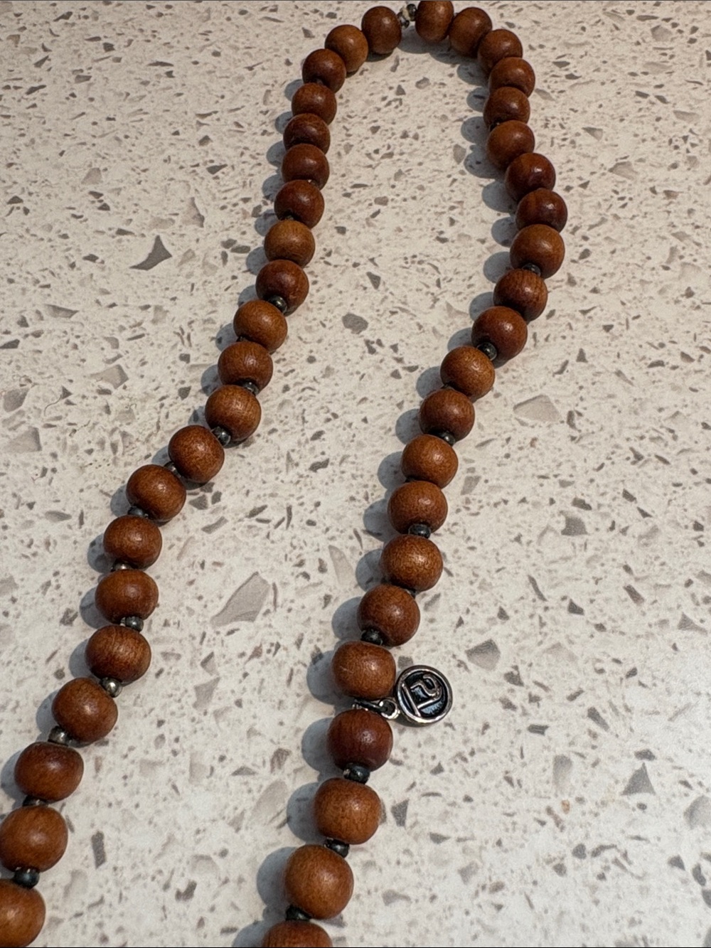 NEW! Tiny Devotions Wooden Beaded Amethyst Necklace 💜 - Picture 9 of 11
